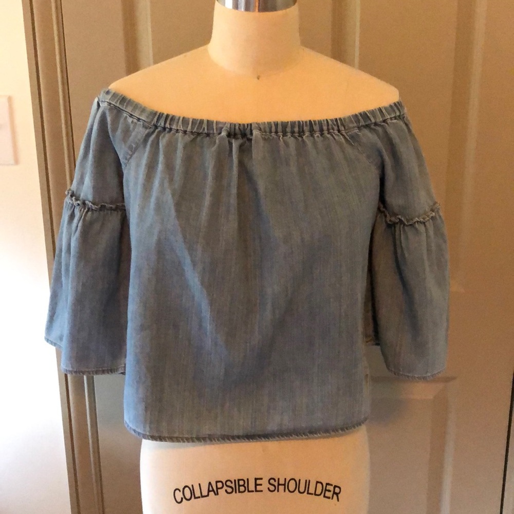 Madewell off the shoulder cotton top